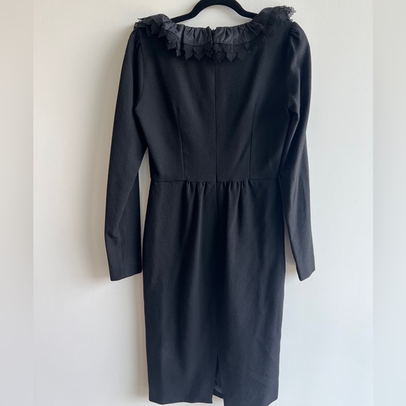 Etro Black Midi Dress with Ruffle Detail - Picture 3 of 10